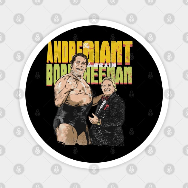 Andre The Giant & Bobby The Brain Heenan Magnet by MunMun_Design